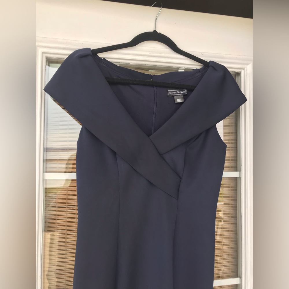 Jessica Howard navy formal dress.